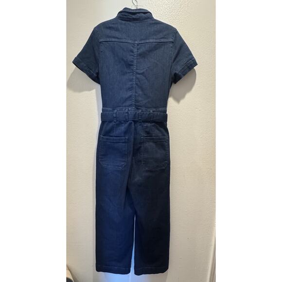 Maeve The Colette Jumpsuit Women’s Size 6 Denim Short Sleeve Anthropologie Boho - Picture 2 of 10